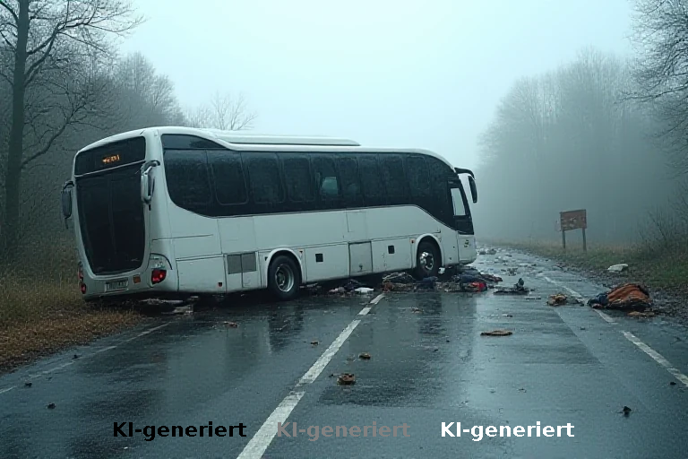 Fahrt zur Wiesn endet tödlich: Reisebus kippt auf A96 um