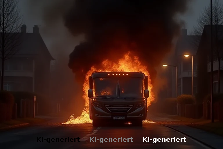 Fatale Havarie: Luxus-Wohnmobil in Andechs durch Brand zerstört