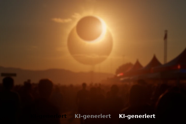 Festival-Atmosphäre bei der Sonnenfinsternis: Kommerz, Hype und die leere Erwartungshaltung