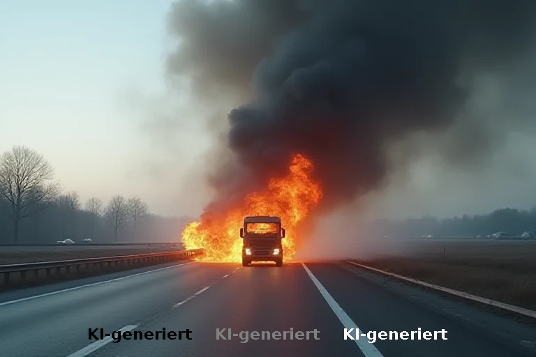 Feuer auf der Autobahn: Wer profitiert von der Inszenierung des Unfalls?