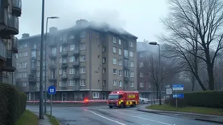 Feueralarm in Hamburg: Evakuierung und Straßensperrung nach Wohnungsbrand
