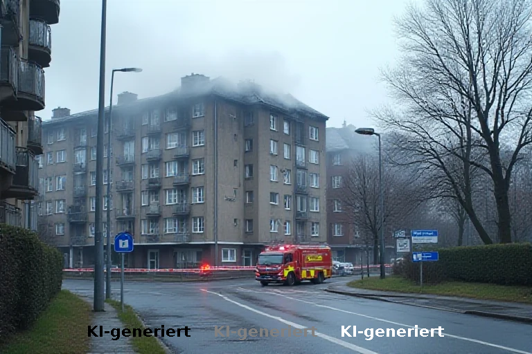 Feueralarm in Hamburg: Evakuierung und Straßensperrung nach Wohnungsbrand