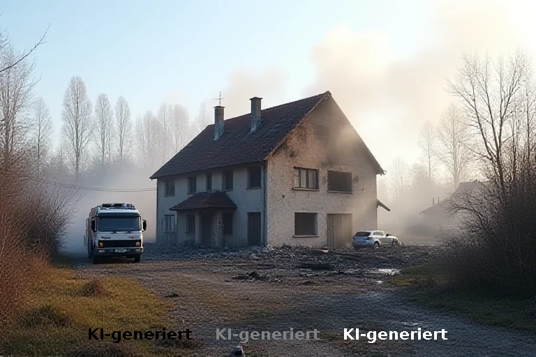 Feueralarm in Nortorf: Familie überlebt, Haus zerstört