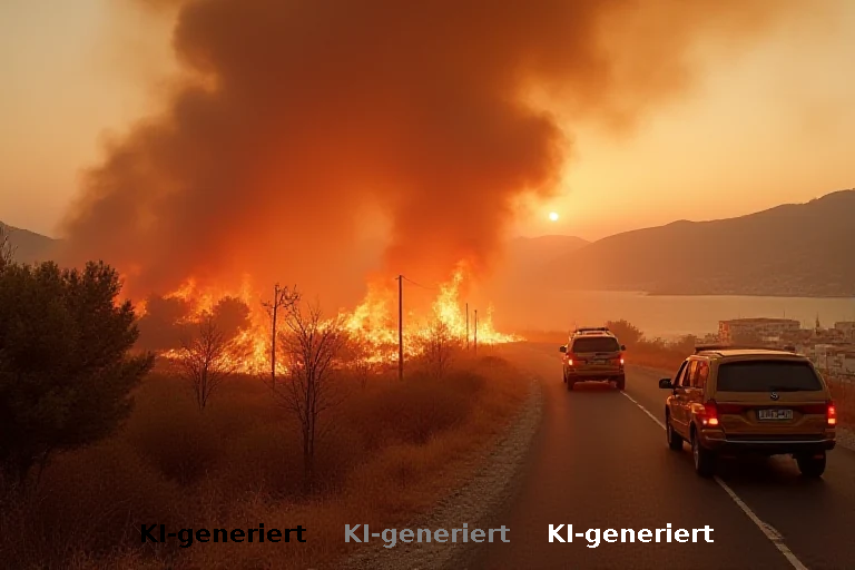 Feuersturm auf Paros: Evakuierung und mediale Inszenierung der Katastrophe