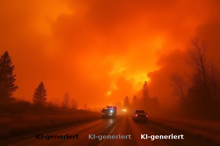Feuersturm bei Reno: Zwangsevakuierung und menschliche Brandstiftung im Fokus