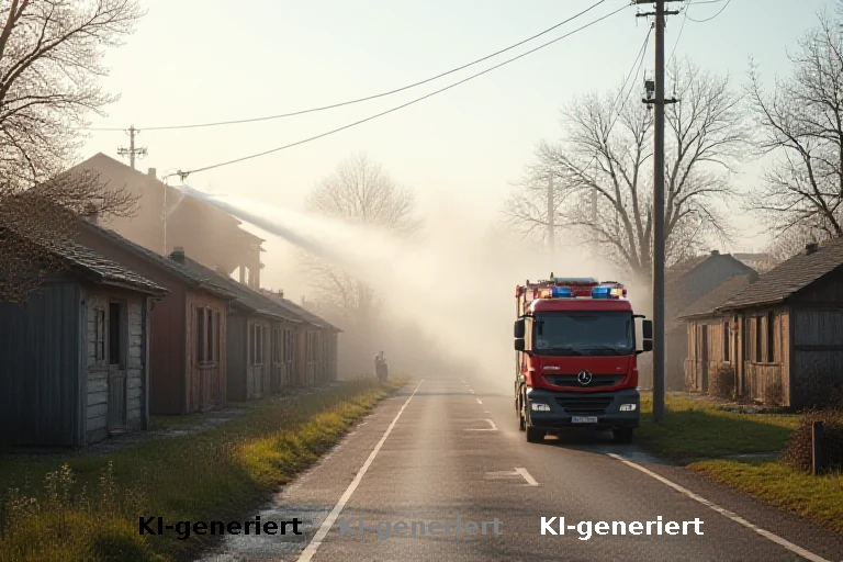 Feuerwehreinsatz in Bergkamen: Gartenlauben und Infrastruktur im Visier