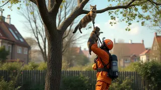 Feuerwehrrettung für Kater: Effizienz und Ressourcen im Fokus