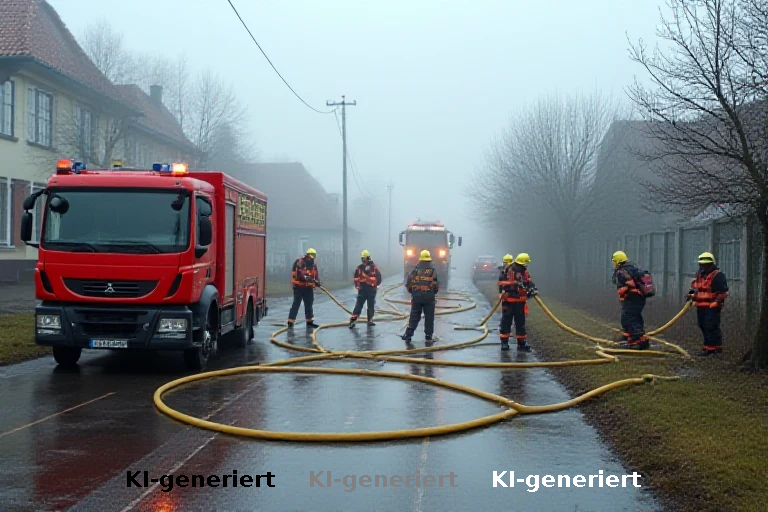 Feuerwehrtaktik unter Beweis: Übung mit neuem Equipment in Engishausen