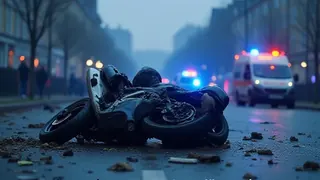 Flucht vor der Polizei: Motorradfahrer überlebt schweren Sturz mit Knochenbrüchen