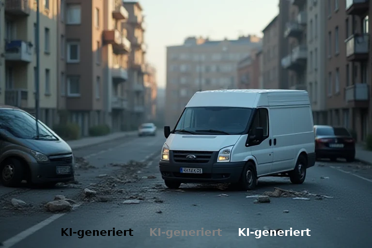 Flucht vor Verantwortung: Transporter entkommt nach Baumkollision mit Mutter und Kindern