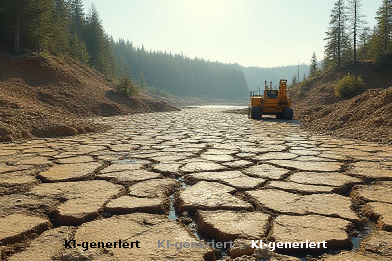Flussengpass bedroht Bauwirtschaft: Niedrigwasser treibt Preise und verzögert Projekte