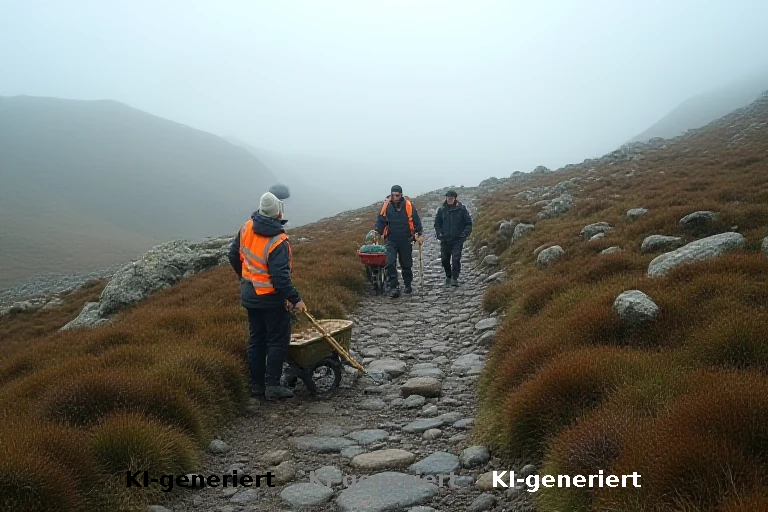 Freiwilligenarbeit in den schottischen Highlands: Wege reparieren und die Natur schützen