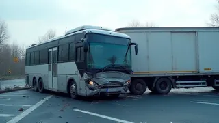Frontalcrash in Lübeck: Ungeklärte Umstände bei Bus-Lkw-Kollision