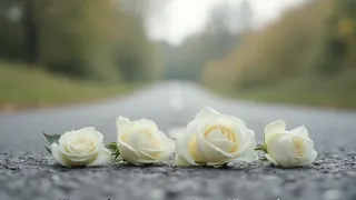 Gedenkfeier nach Moped-Unfall - Vier Rosen für vier viel zu kurze Leben