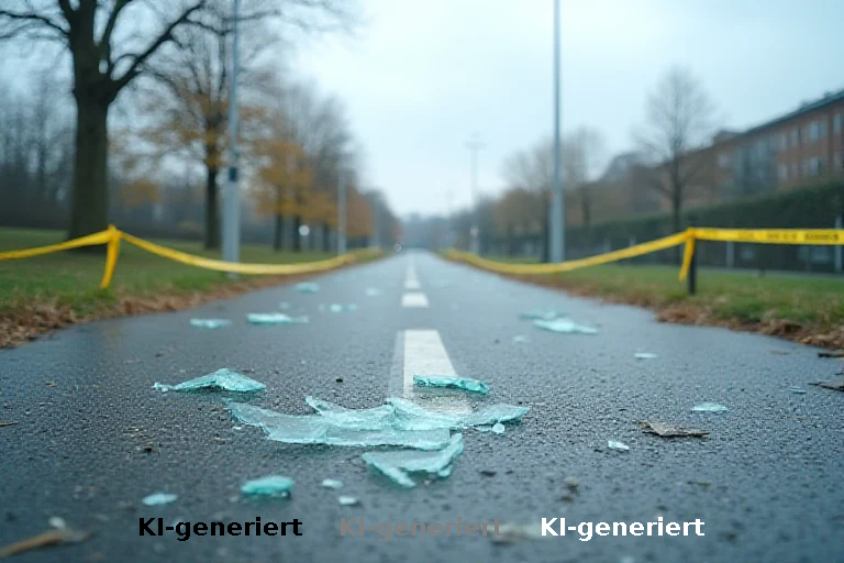 Gefährliche Baustelle am Emscher-Radweg: Glasgefahr und Sperrung belasten Naherholung