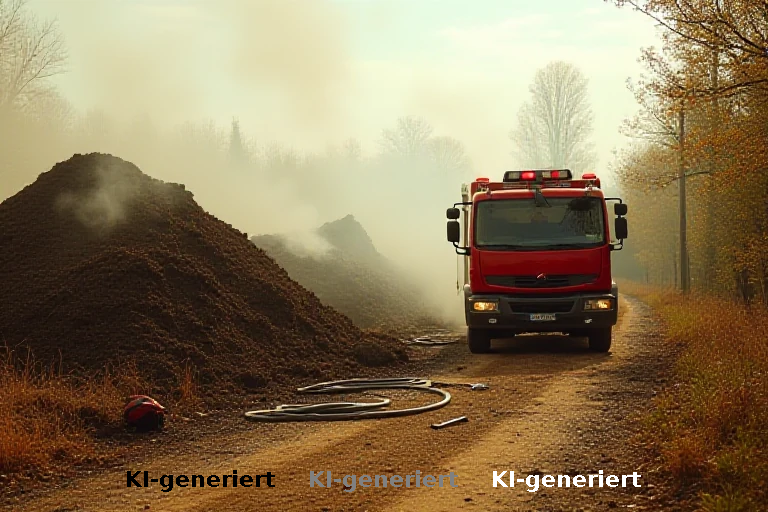 Gefahr durch Kompostasche: Feuerwehr rückt aus