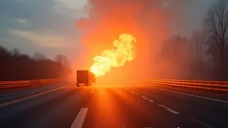 Gefahrenstoffunfall auf der Autobahn: Kontrolliertes Abfackeln als Standardprozedere