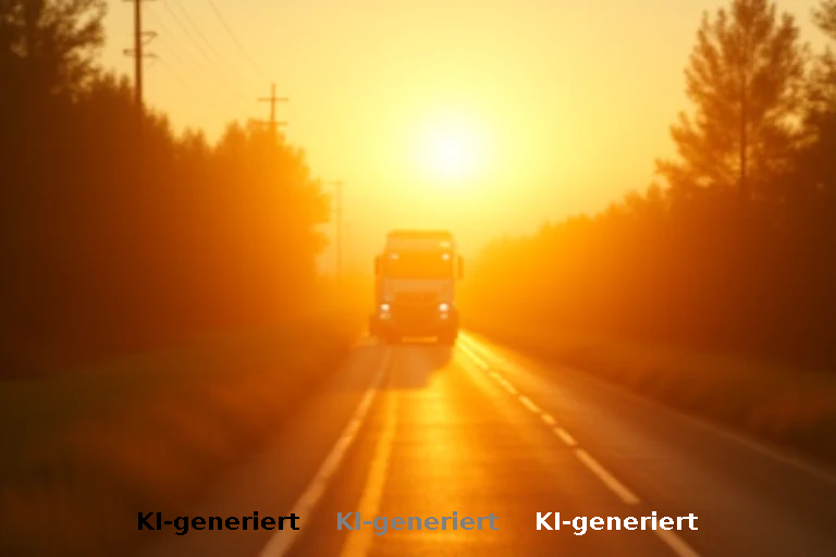 Gegenlicht als Unfallursache: Kollision mit stehendem Lkw auf Landstraße