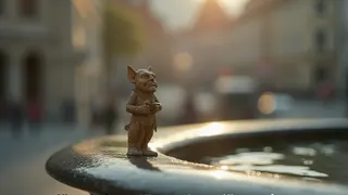 Geheimer Kobold am Münchner Brunnen: Guerilla-Kunst oder städtische Inszenierung?