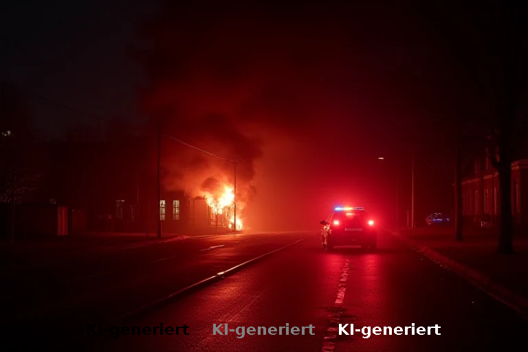 Geheimnisvolles Feuer in Heimfeld: Polizei und Feuerwehr im Einsatz