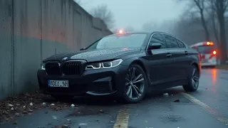 Geschwindigkeitsdelikt mit Folgen: BMW prallt in Heretsried gegen Mauer