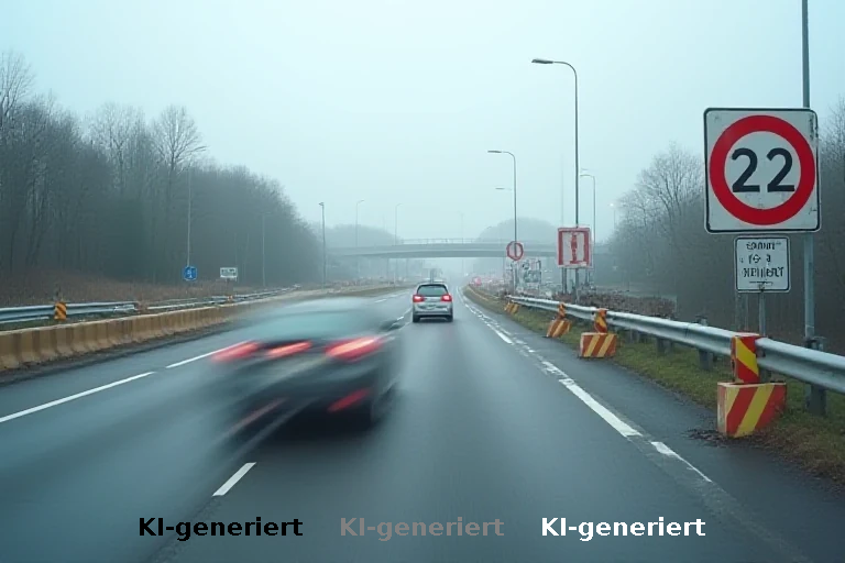 Geschwindigkeitsüberschreitungen auf der A14: 86 Verstöße in sechs Stunden gemessen