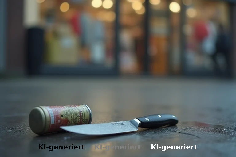 Gewalt in Neuburg: Pfefferspray und Messer bei Ladendiebstahl