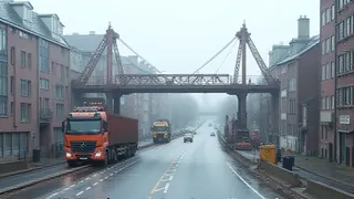 Gigantische Brücke im Hamburger Stadtzentrum: Logistik-Herausforderung statt Baufortschritt