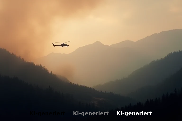 Gipfelbrand in den Chiemgauer Alpen: Hubschrauber im Einsatz, Ursache unklar