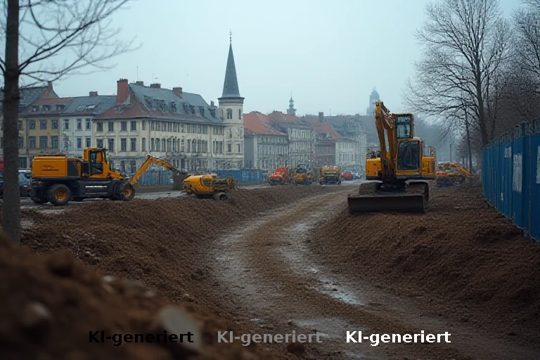 Görlitz: Infrastrukturbaustellen fordern Geduld der Anwohner
