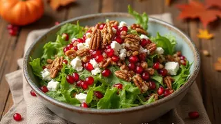 Granatapfel-Feldsalat: Kulinarische Inszenierung im Herbst