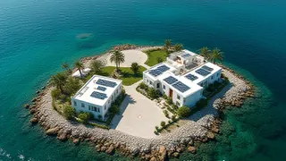 Griechische Privatinsel mit Solarversorgung und Hubschrauberanbindung kommt auf den Markt