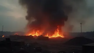 Großbrand in Entsorgungsanlage: Gefahr durch giftige Rauchwolke?