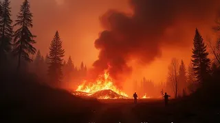Großbrand in Sonsbeck: Feuerwehr bekämpft Waldfeuer auf 75.000 Quadratmeter