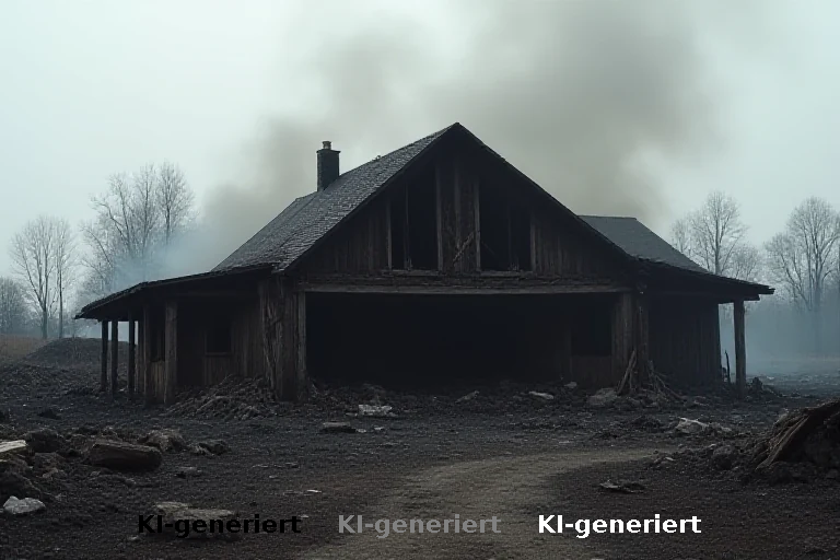 Großbrand in Zoltingen: Reiterhof-Halle und Stallungen zerstört