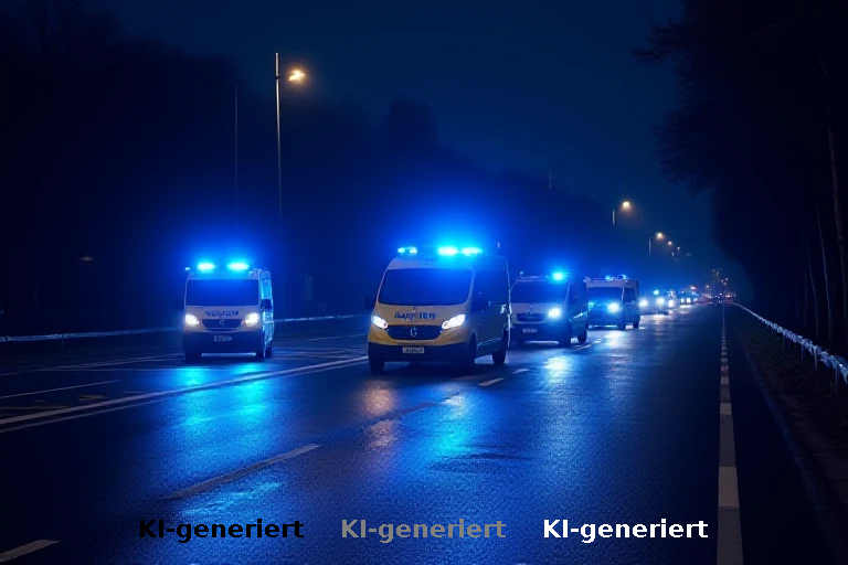 Großes Polizeiaufgebot an der B2: Unklare Lage nach Verkehrsunfall bei Biberbach