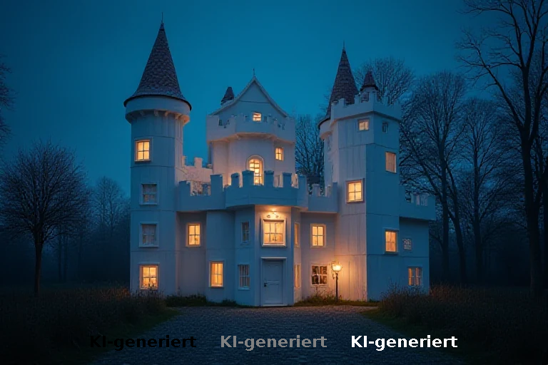 Halloween-Kulisse in Leitershofen: Privater Bau aus Styropor und Container