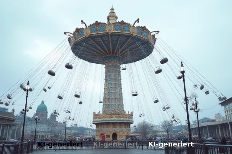 Hamburger Dom: Fahrgäste stundenlang in 80-Meter-Kettenkarussell festgehangen