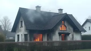 Hausbrand in Volksdorf: Dach des Einfamilienhauses zerstört, Familie im Urlaub