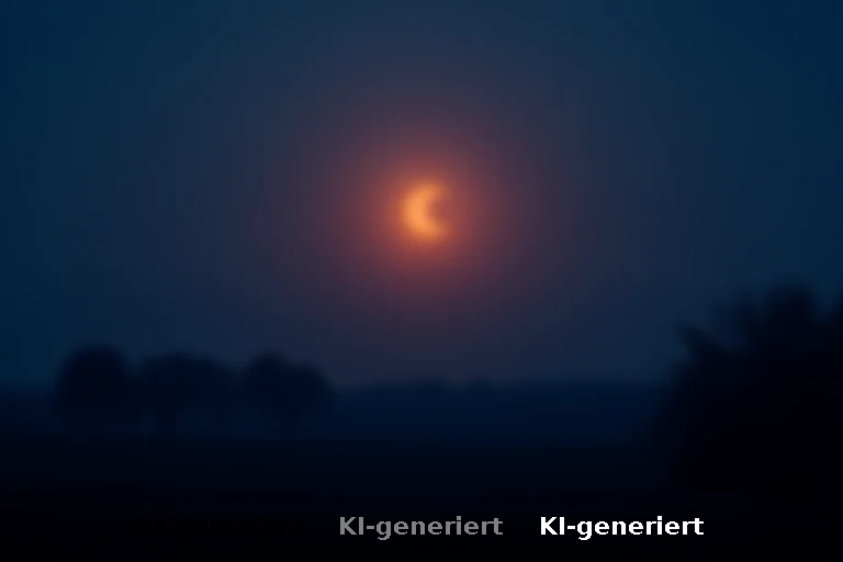 Himmelsereignis im Landkreis Günzburg: Teilweise Mondfinsternis im Morgengrauen beobachtet