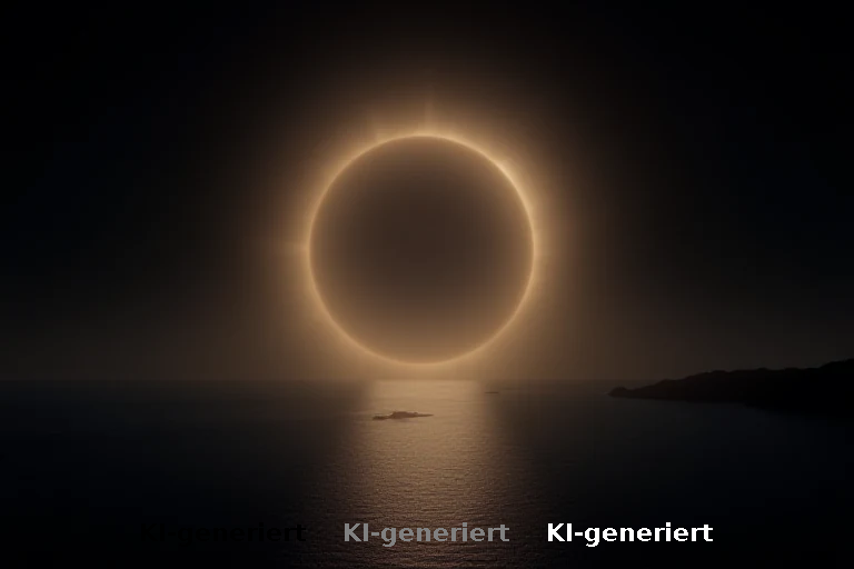 Himmelsphänomen: Totalität über Europa und Atlantik
