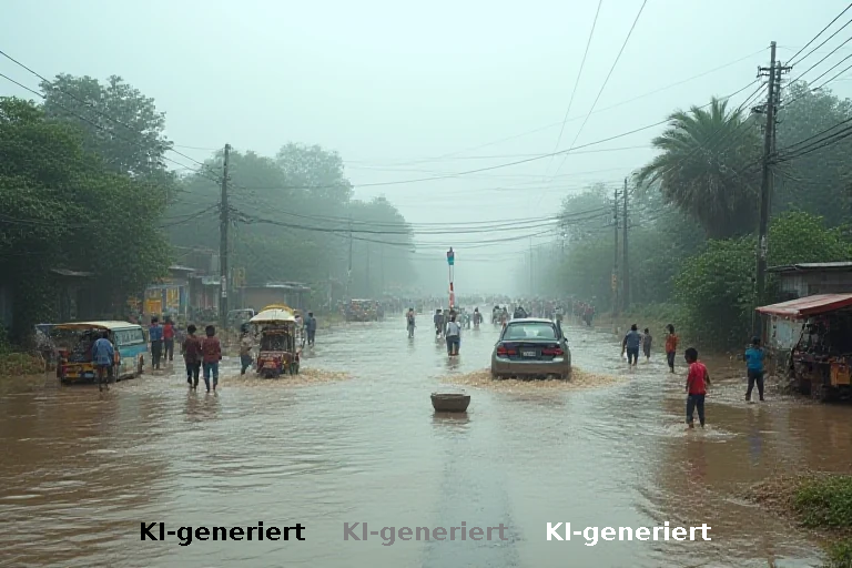 Hochwasser an der Grenze: Indien meldet über 270 Vermisste, Rettungsarbeiten stocken