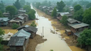 Hochwasser in Nepal: Drohnenaufnahmen dokumentieren Zerstörung, Opferzahl steigt