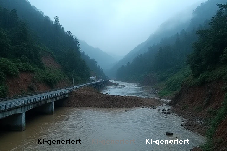 Hochwasser in Nepal: Infrastruktur im Grenzgebiet zu Tibet schwer beschädigt