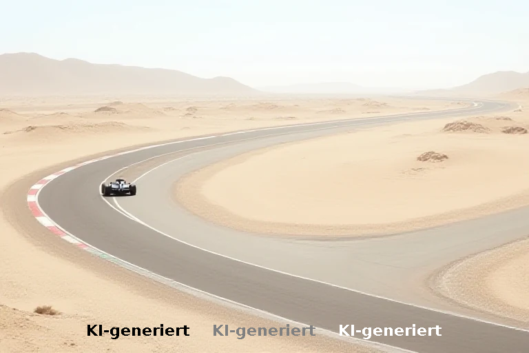 Höhenflug im Wüstenprojekt: Neue F1-Strecke mit 70-Meter-Schikane