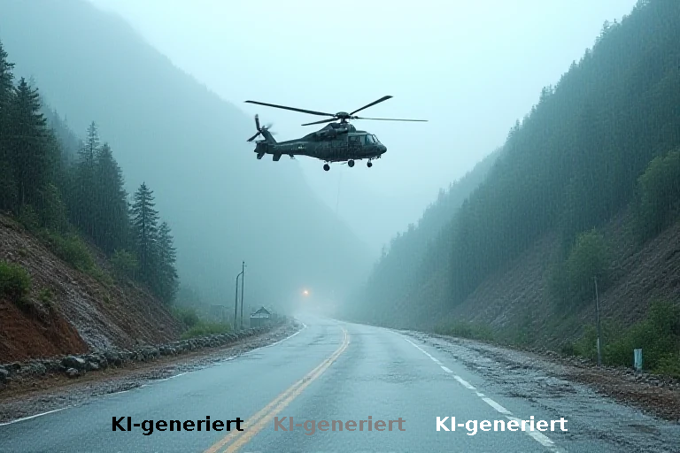 Hubschrauber-Rettung in Nepal: Infrastrukturkollaps bei anhaltenden Regenfällen