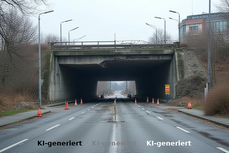 Illegales Autorennen in Hamburg: Brückenschaden und Stau durch riskante Fahrmanöver