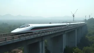 Indiens Hochgeschwindigkeitsbahn: Baufortschritt auf der Strecke zwischen Ahmedabad und Mumbai