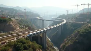 Indiens Hochgeschwindigkeitsbahn: Fortschritte bei Brücken und Tunneln auf der Strecke Mumbai-Ahmedabad