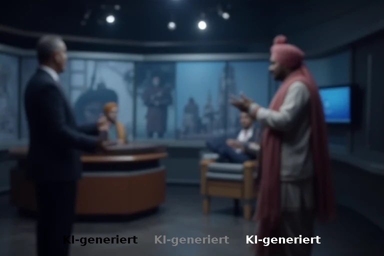 Indischer TV-Moderator attackiert Oppositionspolitiker wegen angeblicher Datenfälschung